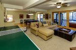 The lower level recreation room gives you options for endless fun.
